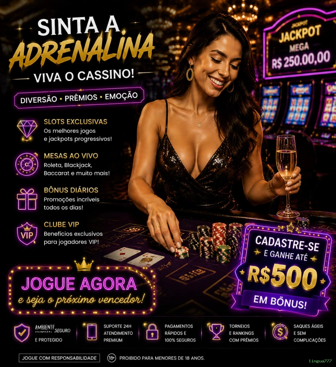 Login seguro na lingua777